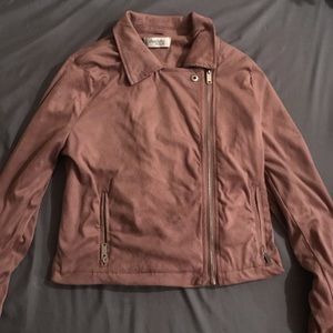 Pinkish purple “biker jacket”